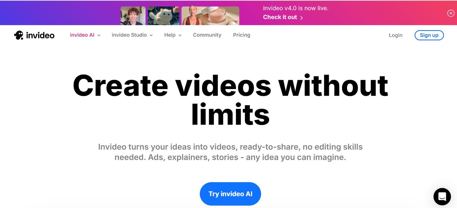 Transform Your Ideas into Stunning Videos InVideo AI
